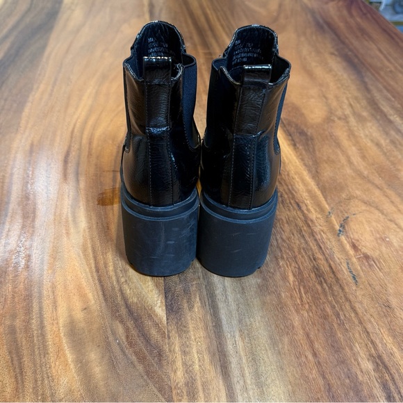 Diba Glossy Black Heeled Boots - Picture 4 of 11